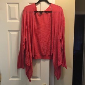 Torrid shrug, draping in front
